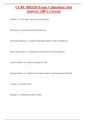 CCBC BIO220 Exam 1 Questions And  Answers 100% Correct