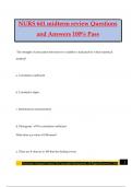 NURS 641 midterm review Questions and Answers 100% Pass