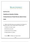 HLTH 4110 ( HC QUALITY & SAFETY) COMPREHENSIVE FINALS REVIEW 2025