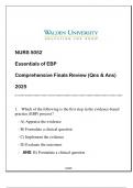 NURS 5052 (ESSENTIALS OF EBP) COMPREHENSIVE FINALS REVIEW 2025 ANSWERED