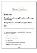 NURS 5051 (TRANSFORMING NURSING & HC THTOUGH TECH) COMPREHENSIVE FINALS