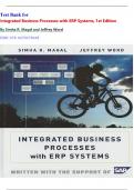 Test Bank for Integrated Business Processes with ERP Systems, 1st Edition By Simha R. Magal and Jeffrey Word ISBN-9780470478448 All Chapters 1-9 Latest Verified Edition Guaranteed Pass