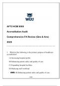 AFT2 HCM 5000 (ACCREDITATION AUDIT) COMPREHENSIVE FA REVIEW 2025 ANSWERED.