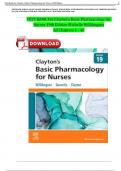 TEST BANK For Clayton’s Basic Pharmacology for Nurses 19th Edition Michelle Willihnganz, All Chapters 1 - 48, Complete A+ Guide||2025