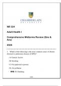 NR 324 ( ADULT HEALTH I) COMPREHENSIVE MIDTERMS REVIEW 2025 ANSWERED