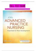 ADVANCED PRACTICE NURSING: ESSENTIALS FOR ROLE DEVELOPMENT 5TH EDITION JOEL’S TEST BANK