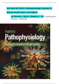 Test Bank for Porth's Pathophysiology Concepts of Altered Health States 11th Edition by Tommie L. Norris, Chapters 1 - 52> Download as Pdf File < UPDATED 2025