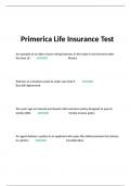 Primerica Life Insurance Test