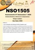 NSO1505 Asaenemente 1 (COMPLETE ANSWERS) SEMESETARA  1 2025