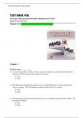 TEST BANK FOR Strategic Management 6th Edition by Frank T. Rothaermel , ISBN: 9781266191862 |All Chapters Verified| Guide A+