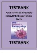 Porths Essentials of Pathophysiology 5th Edition Test bank by Tommie L. Norris ||updated||2025