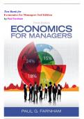 Test Bank for Economics for Managers 3rd Edition by Paul Farnham isbn-9780132773706 All Chapters Latest Verified Edition Graded A+