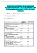 D031 Advancing Evidence-Based Innovation in Nursing Practice CGM2 Task 1 CPE Schedule Table Template (working copy 2025) Western Governors University