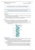 The Biology of Development Notes for BSc Psychology: Psychology and Development