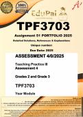 TPF3703 Assignment 51 PORTFOLIO (COMPLETE ANSWERS) 2025