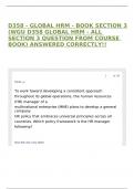 D358 - GLOBAL HRM - BOOK SECTION 3 (WGU D358 GLOBAL HRM - ALL SECTION 3 QUESTION FROM COURSE BOOK) ANSWERED CORRECTLY!!