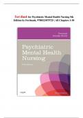 Test Bank for Psychiatric Mental Health Nursing 5th Edition by Fortinash, 9780323075725 || All Chapters 1-30 Updated 2025