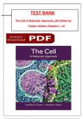 Test Bank for The Cell: A Molecular Approach, 9th Edition (Cooper, 2025), All 1-19 Chapters Covered ,Latest Edition