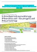 Test Bank for Davis Advantage for Understanding Medical-Surgical Nursing, 7th Edition, by Linda S. Williams, Paula D. Hopper. | 9781719644587 |All Chapters (1-57) LATEST