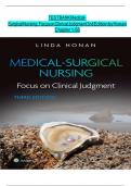 Test Bank - for Medical-Surgical Nursing Focus on Clinical Judgment Third Edition by LINDA F. HONAN, All Chapters 1-56 |LATEST VERSION 2024|2025 A +