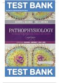 Test Bank for Pathophysiology 8th Edition by Kathryn L. McCance M|| Complete Guide A+