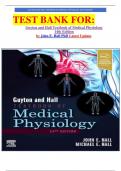 TEST BANK FOR: Guyton and Hall Textbook of Medical Physiology 14th Edition by John E. Hall PhD Latest Update. 