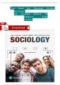 Test Bank for Macionis Gerber, Sociology, 9th Canadian Edition All Chapters Complete Latest Newest Version