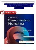 TEST BANK For Keltners Psychiatric Nursing, 9th Edition By Debbie Steele, Verified Chapters 1 - 36, Fully Covered Complete Newest Version