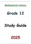 Grade 12: Mathematical Literacy Study Guide