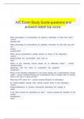   AIC Exam Study Guide questions and answers latest top score.   