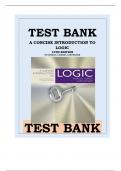 TEST BANK A CONCISE INTRODUCTION TO LOGIC 13TH EDITION BY PATRICK J. HURLEY, LORI WATSON