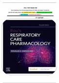 FULL TEST BANK FOR  Rau's Respiratory Care Pharmacology (Evolve) 11th Edition by Douglas S. Gardenhire  EdD RRT-NPS FAARC (2023) ||ALL CHAPTERS WITH 3 UNITS|| 978-0323871556 COMPLETE GUIDE || LATEST EDITION|| GURANTEE PASS GRADE A+ 