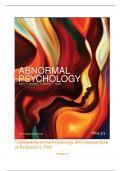 Test Bank for Abnormal Psychology 6th Canadian Edition by Flett