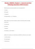 Mosby's NBDHE: Chapter 5 - General and Oral  Pathology Questions With Answers