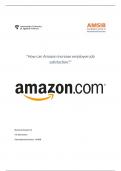 How can Amazon increase employee job satisfaction?