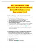 NSG 6420 Actual Exam  Questions With Reviewed 100%  Correct Detailed Answers  Guaranteed Pass!! 