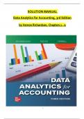 Solution Manual For Data Analytics for Accounting, 3rd Edition Richardson