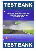 Test Bank Ethical Obligations and Decision-Making in Accounting: Text and Cases, 6th Edition by  Steven M. Mintz , William F Miller || Complete Guide A+