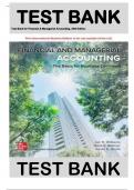 Test Bank for Financial & Managerial Accounting ISE Paperback 20th e by Mark S. Bettner Jan Williams 