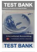 Test Bank for International Accounting ISE Paperback – January 1, 2023 by Timothy Doupnik 6th edition || Complete Guide A+