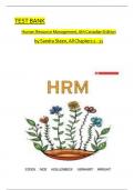 Test Bank for Human Resource Management, 6th Canadian Edition by Sandra Steen| 9781260881226| All Chapters 1-11| LATEST