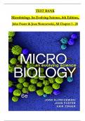 TEST BANK Microbiology An Evolving Science, 6th Edition, John Foster & Joan Slonczewski, All Chapter 1 - 28