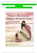 TEST BANK For Maternal Child Nursing Care 3rd Canadian Edition By  Keenan Lindsay