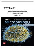 Test bank for Talaro’s foundations in microbiology 11th edition by Barry che ss all chapters 1-27 complete Complete A+ Guide ISBN:9781265739362