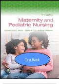 Test Bank for Maternity and Pediatric Nursing, 5th Edition. by Susan Ricci, Terri Kyle, Susan Carman. All Chapters Covered| 100% verified Answers| Latest Edition 2025.|