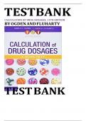 TEST BANK CALCULATION OF DRUG DOSAGES, 11TH EDITION BY OGDEN AND FLUHARTY