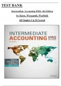 Test Bank with Solution Manual - Intermediate Accounting IFRS, 4th Edition by Kieso, Chapter 1 - 24 Download as a Pdf File