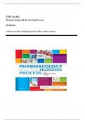 TEST BANK Pharmacology and the Nursing Process 9th Edition  Linda Lane Lilley, Shelly Rainforth Collins, Julie S. Snyder