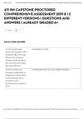 ATI RN CAPSTONE PROCTORED COMPREHENSIVE ASSESSMENT 2019 B | 2 DIFFERENT VERSIONS |  QUESTIONS AND ANSWERS | ALREADY GRADED A+