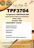 TPF3704 Assignment 3 PORTFOLIO (COMPLETE ANSWERS) 2025